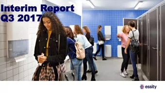 Interim  Interim Repor  eport  Q3 2017  Q3 2017  This presentation may contain forward-looking