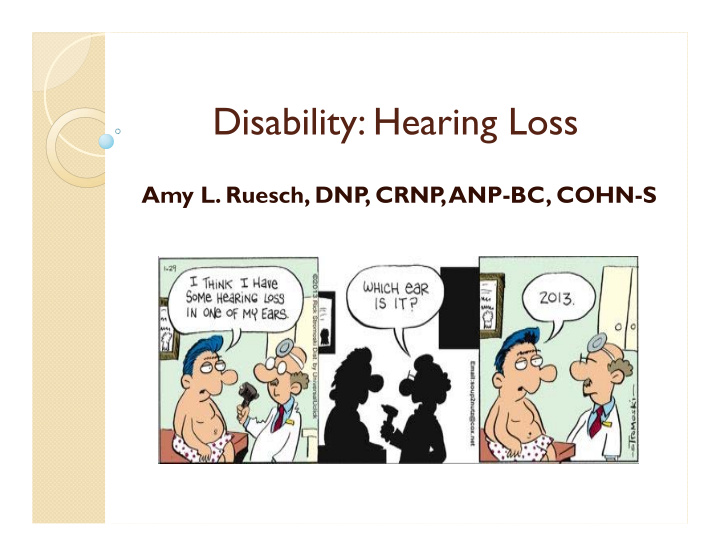 disability hearing loss