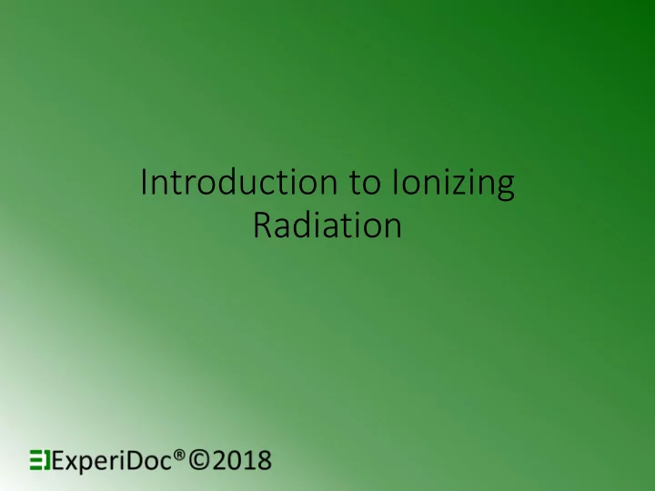 radiation basic model of a neutral atom