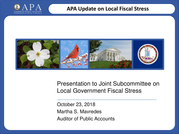 apa update on local fiscal stress presentation to joint