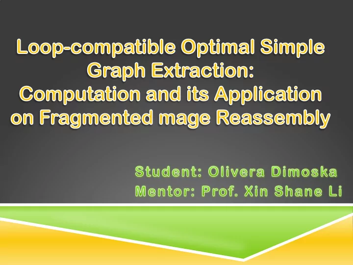 identify potential adjacent fragments and computer their