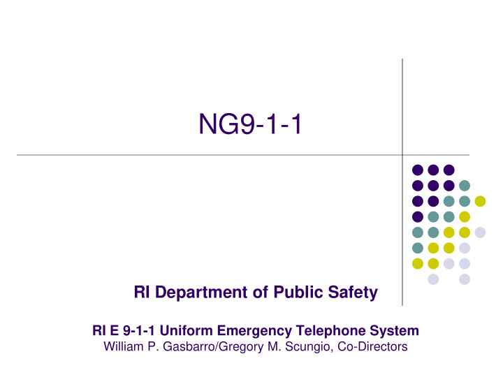 ng9 1 1 ri department of public safety ri e 9 1 1 uniform