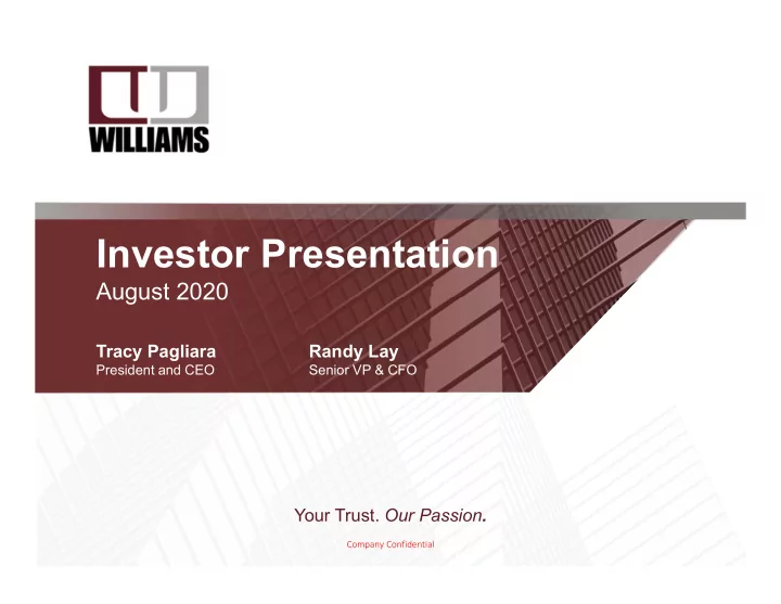 investor presentation