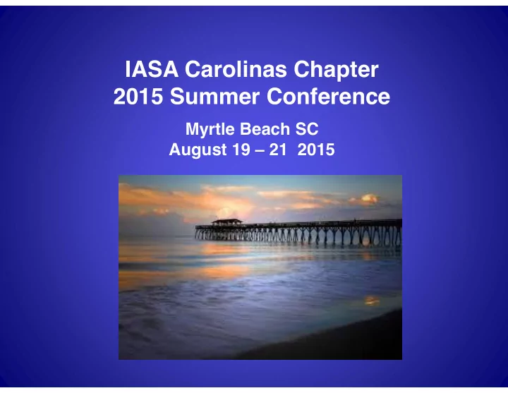 2015 summer conference