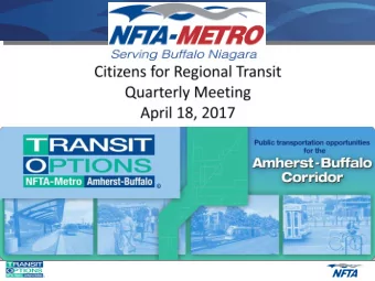 Recommended  Preferred Alternative   LRT on Niagara  Falls Blvd. to  I-990  LRT Extension
