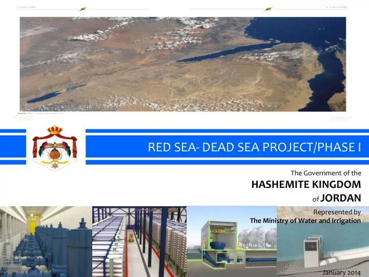 red sea dead sea project phase i