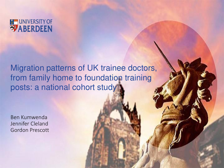 migration patterns of uk trainee doctors from family home