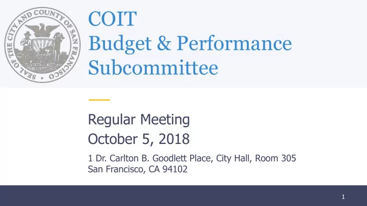 budget performance