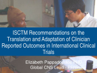 isctm recommendations on the translation and adaptation
