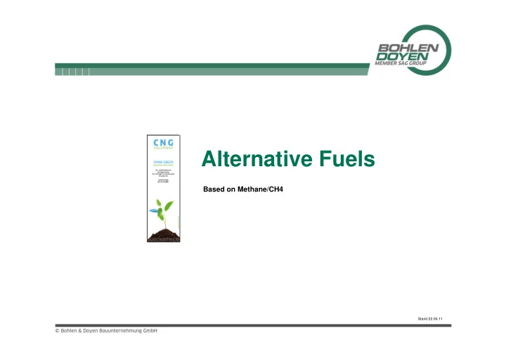 alternative fuels