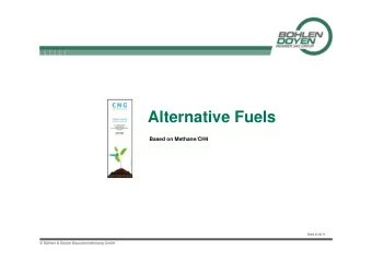 Alternative Fuels  Based on Methane/CH4  Stand 22.06.11  Fueling Station Technology  CH4 - Fuel