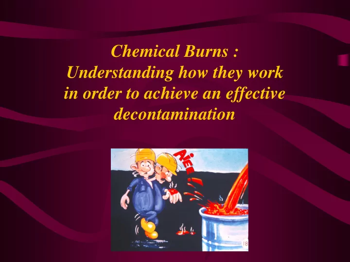 decontamination