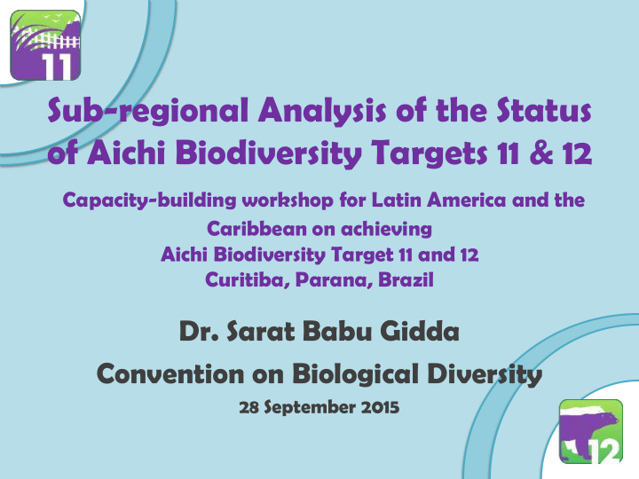 of aichi biodiversity targets 11 12