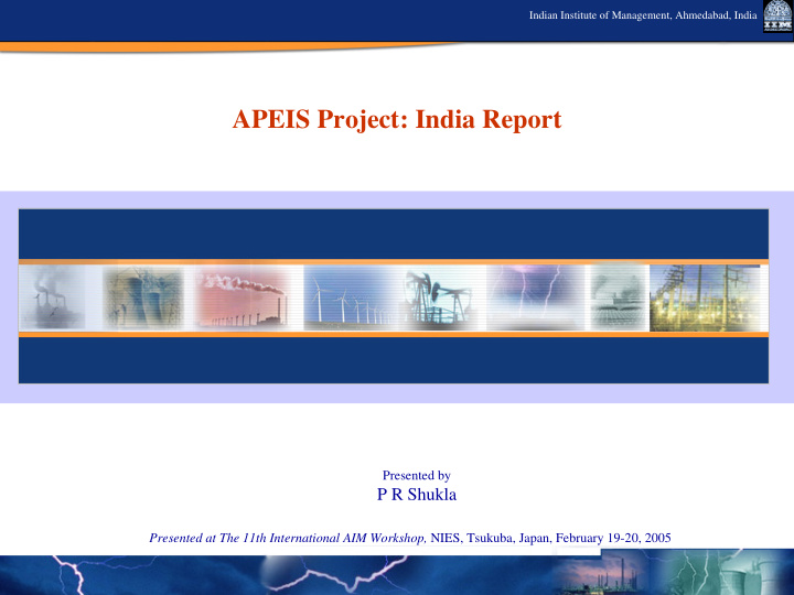 apeis project india report