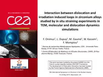 irradiation induced loops in zirconium alloys  studied by in situ straining experiments in  TEM,
