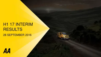 RESULTS  28 SEPTEMBER 2016  DEFINITIONS  The following definitions apply throughout    Trading