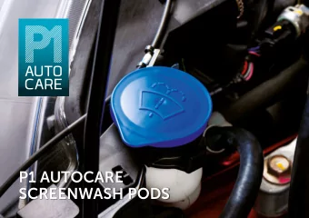 P1 AUTOCARE  SCREENWASH PODS  1  Sustainability  Less plastic, better world.  UK motorists annually