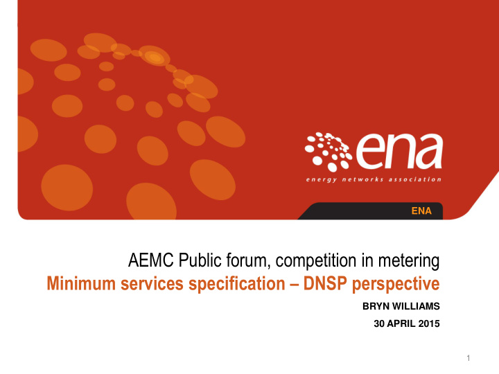 aemc public forum competition in metering minimum