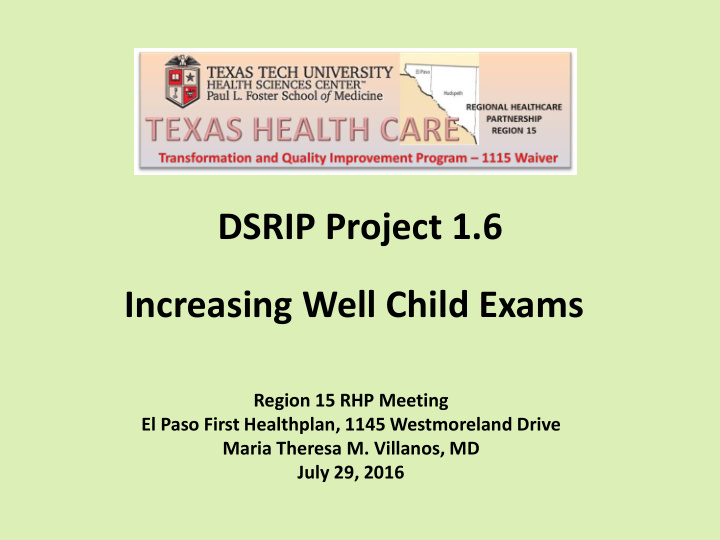 dsrip project 1 6