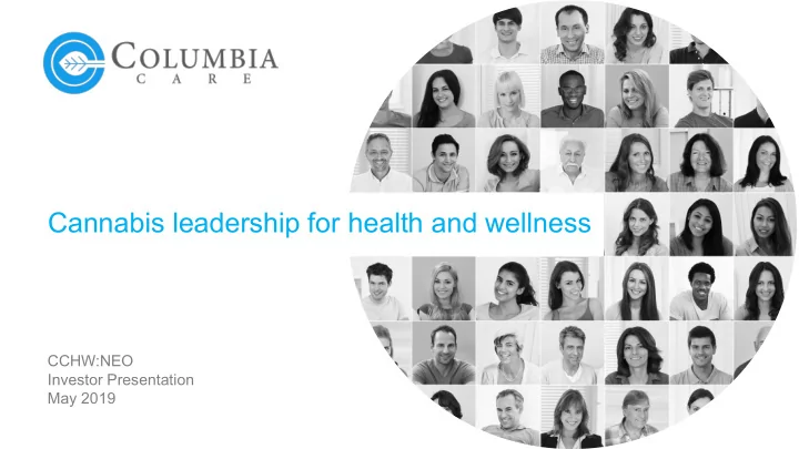 cannabis leadership for health and wellness
