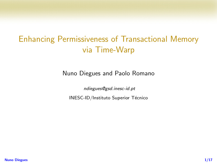 enhancing permissiveness of transactional memory via time