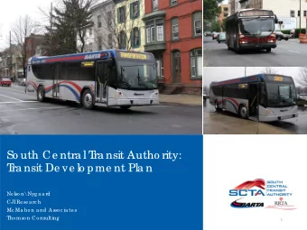 So uth Ce ntra l T  ra nsit Autho rity:  T  ra nsit De ve lo pme nt Pla n  Ne lso n\Nyg a a rd