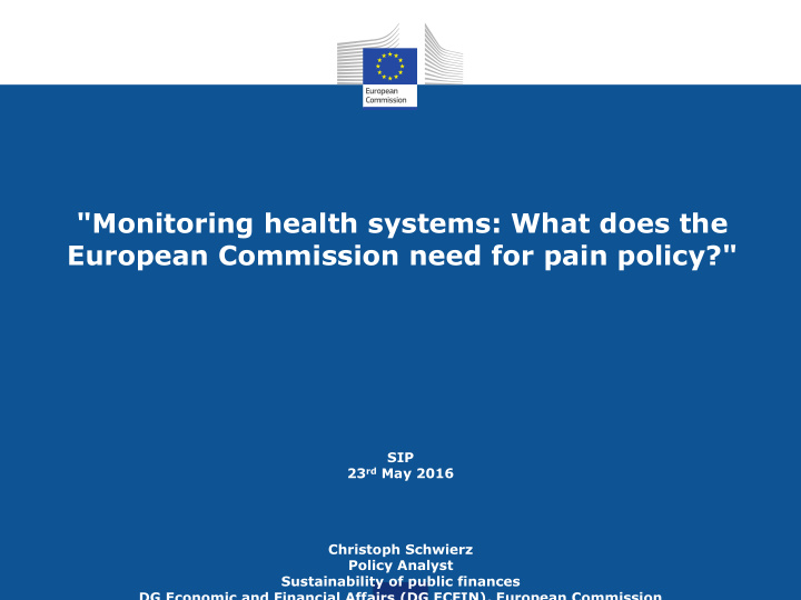 monitoring health systems what does the european