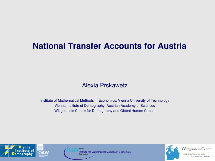 national transfer accounts for austria