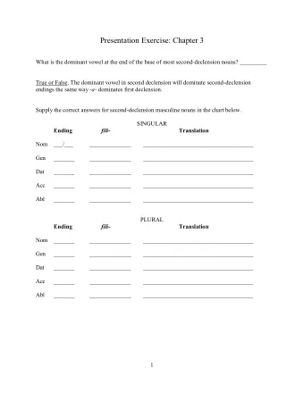 Provide the base of the following second-declension nouns: puer , pueri _____________ liber , libri