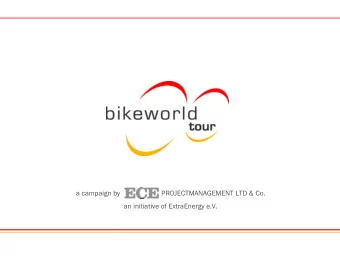 a campaign by  PROJECTMANAGEMENT LTD &amp; Co.  an initiative of ExtraEnergy e.V.  1 |17  An