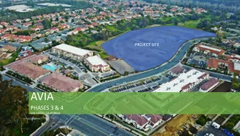 AVIA  PHASES 3 &amp; 4  SAN DIEGO, CALIFORNIA Avia Phases 3 &amp; 4 Avia Phases 3 &amp; 4
