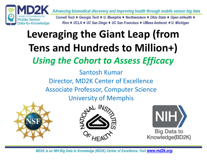 leveraging the giant leap from tens and hundreds to