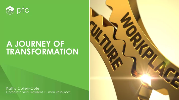 a journey of transformation