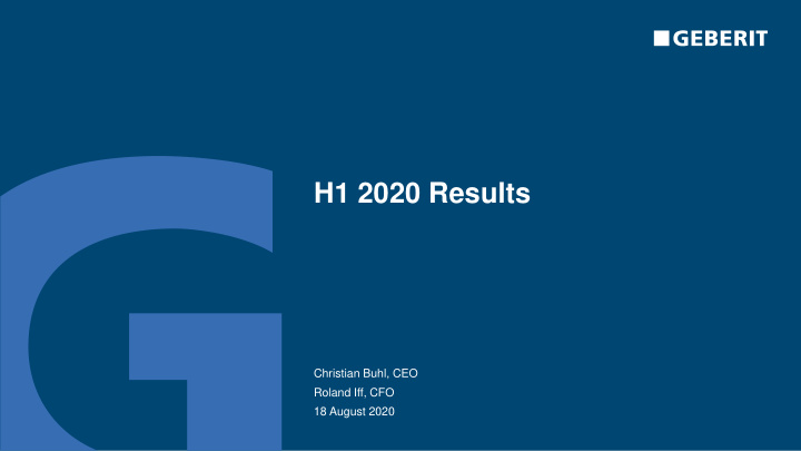 h1 2020 results