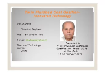 Tw in  Tw in Fluidbed  Tw in  Tw in Fluidbed  Fluidbed Coal  Fluidbed Coal  Coal Gasifier  Coal