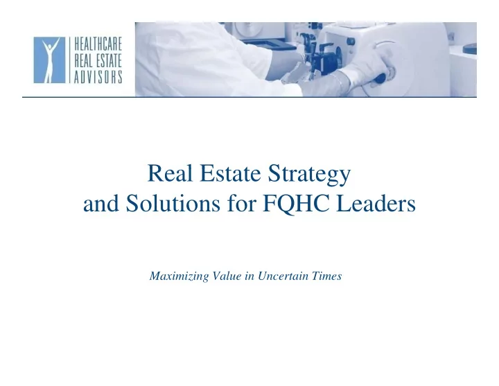r real estate strategy l e t t st t and solutions for