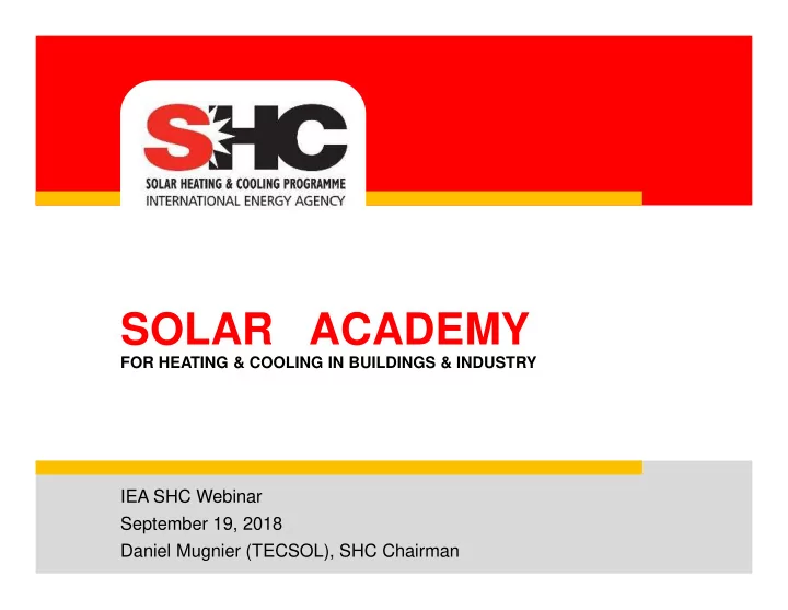 solar academy