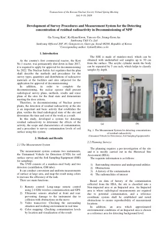 Development of Survey Procedures and Measurement System for the Detecting  concentration of