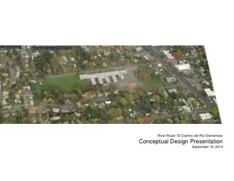 Conceptual Design Presentation  September 18, 2014  Recapitulation: September 10th Meeting  Site