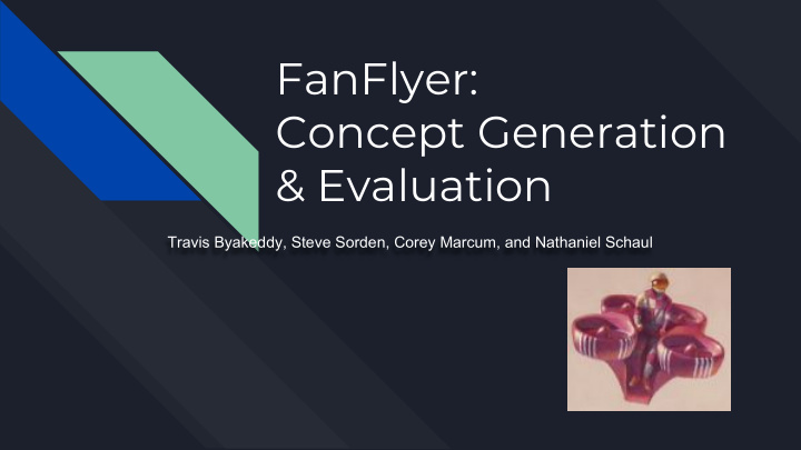 fanflyer concept generation evaluation