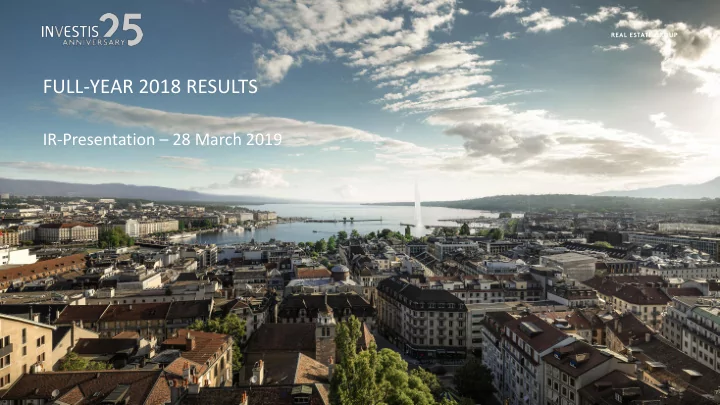 full year 2018 results