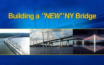 Building a &quot;NEW&quot; NY Bridge  From Dysfunction to Construction  After more than a decade