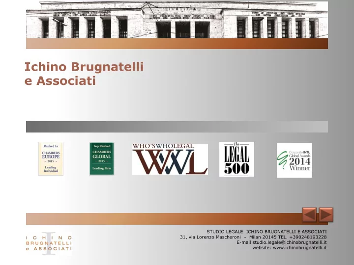 ichino brugnatelli e associati
