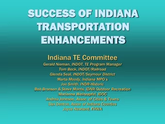 SUC  UCCE  CESS  SS OF  OF IND  INDIA  IANA  NA  TR  TRAN  ANSPORTA  PORTATION  TION  EN  ENHA