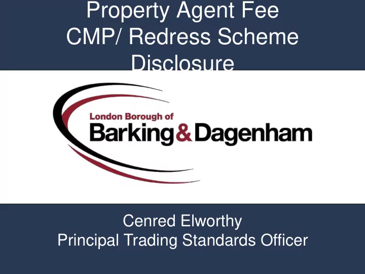 cmp redress scheme