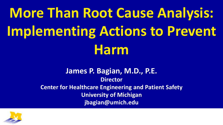 more than root cause analysis implementing actions to