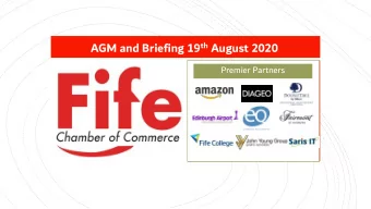 AGM and Briefing 19 th August 2020  Premier Partners AGM and Briefing 19 th August 2020  AGM Agenda