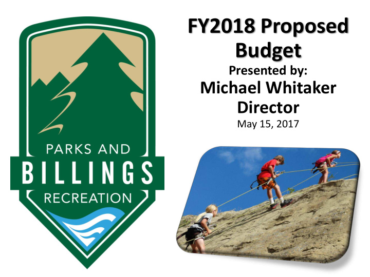 fy2018 proposed budget