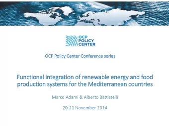 productio  ion systems for  r the Medit  iterranean countrie  ies  Marco Adami &amp; Alberto