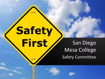 San Diego  Mesa College  Safety Committee  Safety Committee Overview  The Mesa College Safety
